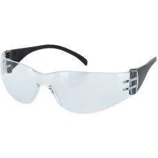 Crosswind Safety Glasses, Clear Anti-Fog, Black Temple